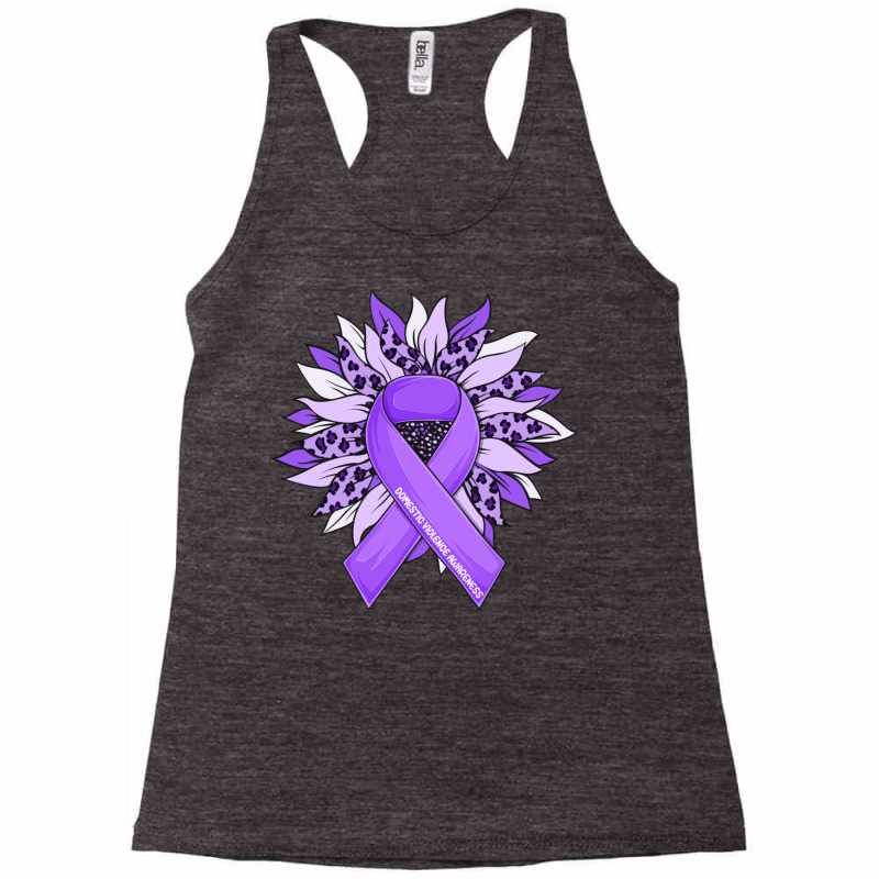 Stop Violence End The Silence Domestic Violence Awareness Long Sleeve Racerback Tank by cm-arts | Artistshot