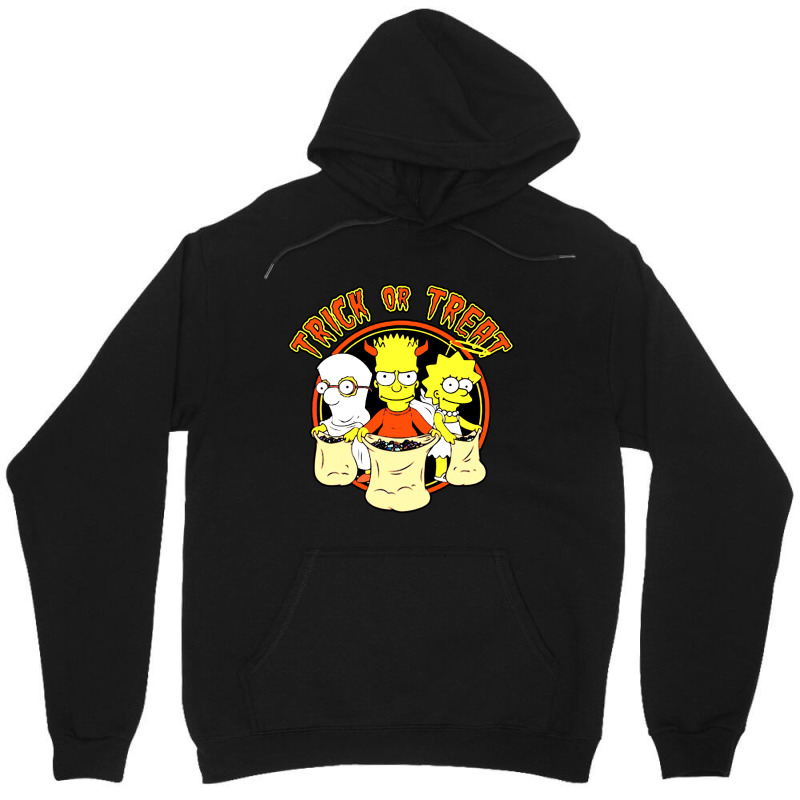 Trick Or Treat Simpsons Unisex Hoodie by Piscok | Artistshot