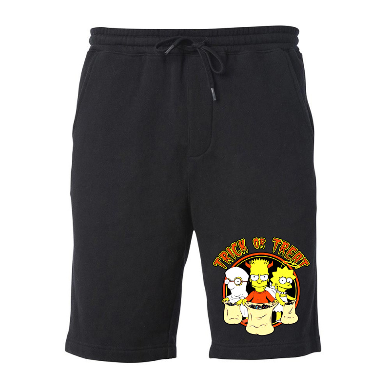 Trick Or Treat Simpsons Fleece Short by Piscok | Artistshot