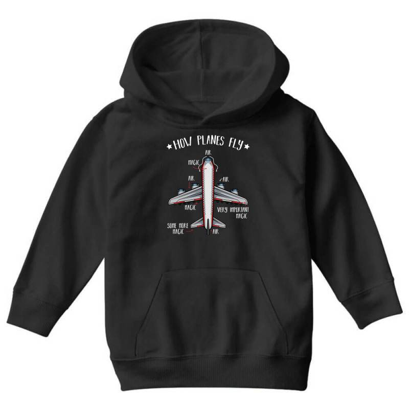 How Planes Fly Aerospace Engineering Airplanes Quotes Youth Hoodie | Artistshot