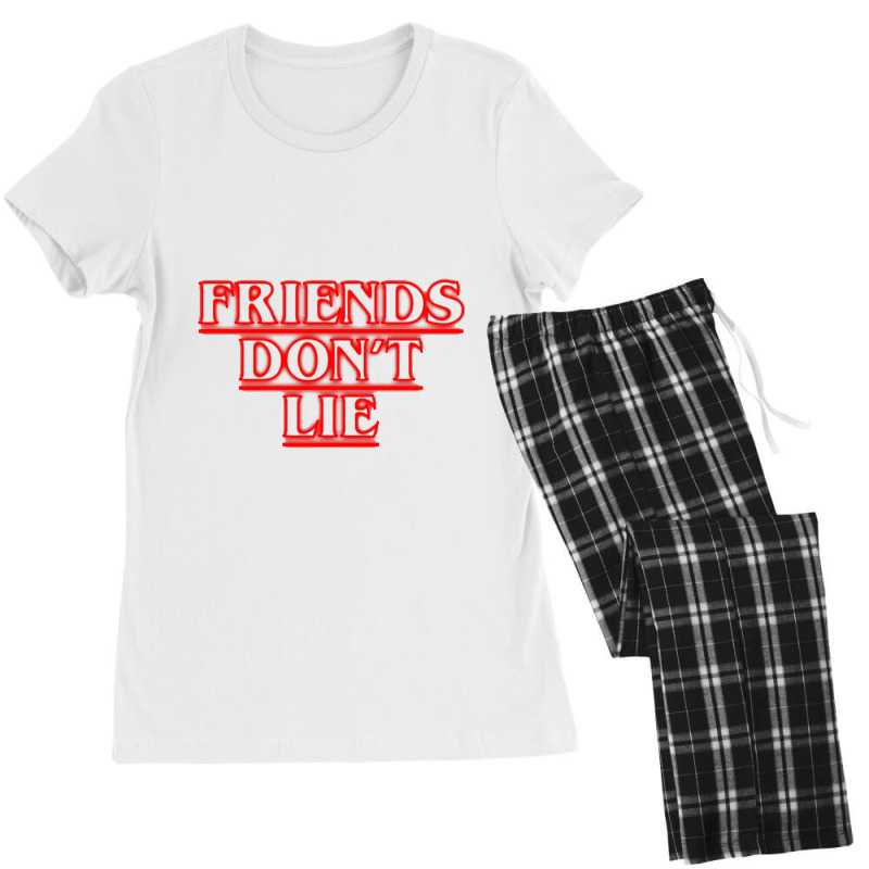 Friends Dont Lie Outline Women's Pajamas Set by hansrewawi | Artistshot