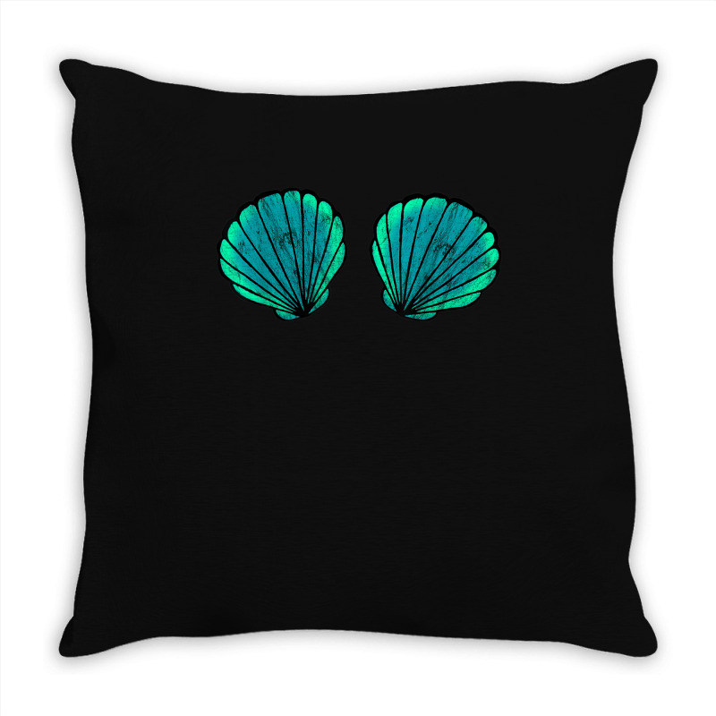 Seashell Mermaid Brassiere Bikini Bra Clam Shell Tshirt Throw Pillow | Artistshot