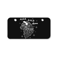 Fa La La La Llama Christmas Lights Snowflakes                  (5) Bicycle License Plate | Artistshot