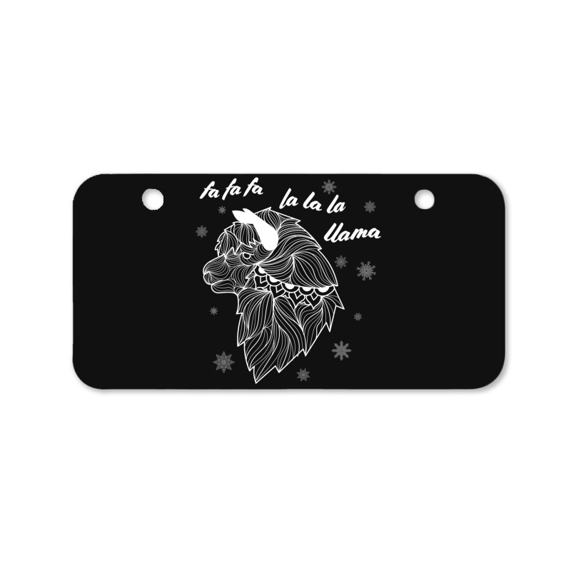 Fa La La La Llama Christmas Lights Snowflakes                  (5) Bicycle License Plate | Artistshot