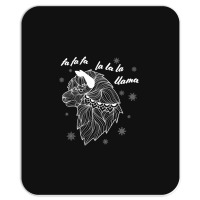 Fa La La La Llama Christmas Lights Snowflakes                  (5) Mousepad | Artistshot