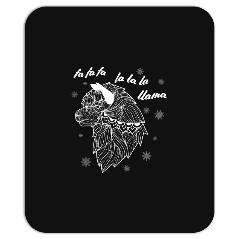 Fa La La La Llama Christmas Lights Snowflakes                  (5) Mousepad | Artistshot