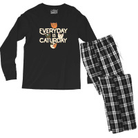 Every Day Is Caturday Men's Long Sleeve Pajama Set | Artistshot