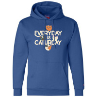 Every Day Is Caturday Champion Hoodie | Artistshot