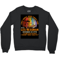 First Annual Wkrp Turkey Food   Les Nessman Crewneck Sweatshirt | Artistshot