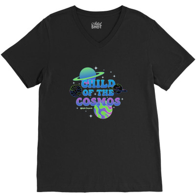 Child Of The Cosmos V-neck Tee Designed By Devira Interactive