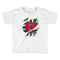 Womens Proud Dominican Shirts  Torn Ripped Dominica Flag V Neck T Shir Toddler T-shirt | Artistshot