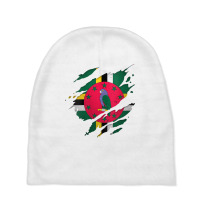 Womens Proud Dominican Shirts  Torn Ripped Dominica Flag V Neck T Shir Baby Beanies | Artistshot