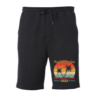 Vintage Style Family Vacation 2022 Florida Clearwater Beach Fleece Short | Artistshot