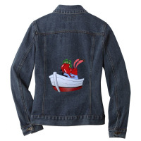 I Hate Capitalism (still Got That Bag Tho) Ladies Denim Jacket | Artistshot