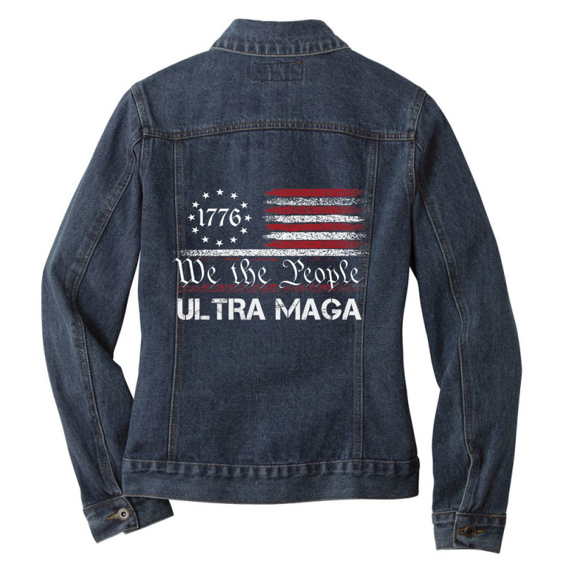 Semi Fascist Ultra Maga Political Humor Biden Quotes Us Flag Long Slee ...