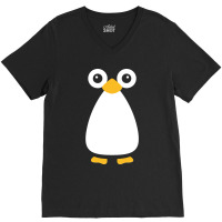 Cute Vector Penguin Classic V-neck Tee | Artistshot