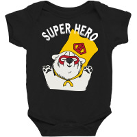 Bear Super Hero Baby Bodysuit | Artistshot