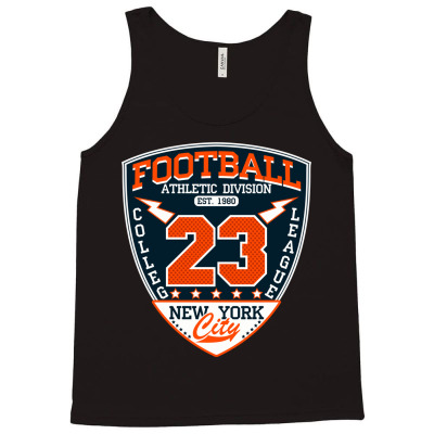 Football Typography Emblem Tank Top Designed By Roger