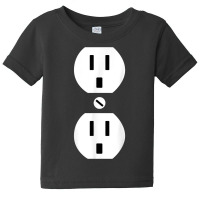 Couple Plug Socket Matching Costume Funny Halloween Gifts T Shirt Baby Tee | Artistshot