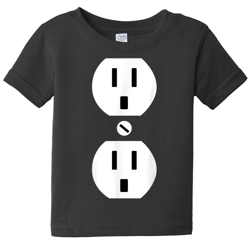 Couple Plug Socket Matching Costume Funny Halloween Gifts T Shirt Baby Tee by cm-arts | Artistshot