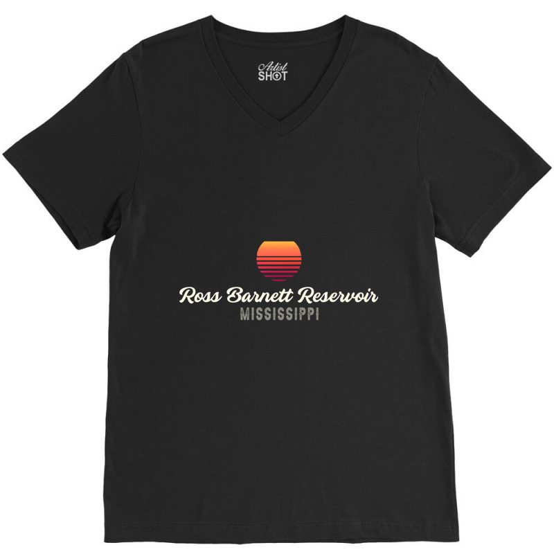 Ross Barnett Reservoir   ,mississippi Bass Fishing V-neck Tee | Artistshot