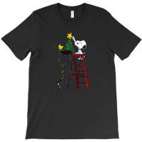 Snopy Christmas Ladies Fitted T-shirt | Artistshot