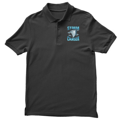 Cute Storm Chaser Severe Weather Tornado Obsessed Men's Polo Shirt Designed By Sr88