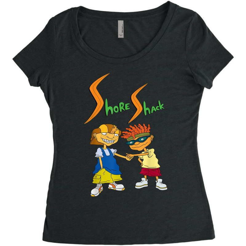 Cartoon Rocket Power Shore Shack Graphic Women's Triblend Scoop T-shirt by BuenaFukui | Artistshot