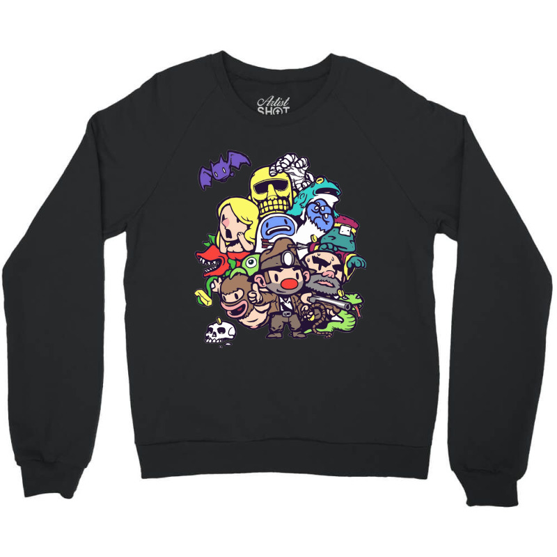 Spelunky Gang Crewneck Sweatshirt | Artistshot