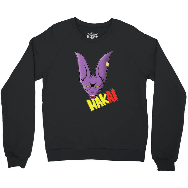 Dragonball Super Beerus Hakai For Boyfriend Crewneck Sweatshirt by GemmaBird | Artistshot