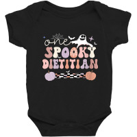 Womens Spooky Dietitian Halloween Dietetics V Neck T Shirt Baby Bodysuit | Artistshot