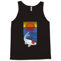 Sunset Meditation Yoga Koi Fish Lover Art Tank Top | Artistshot