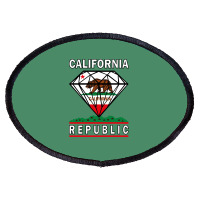 California Diamond Republic Oval Patch | Artistshot