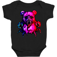 Demonic Bear Color Neon Baby Bodysuit | Artistshot