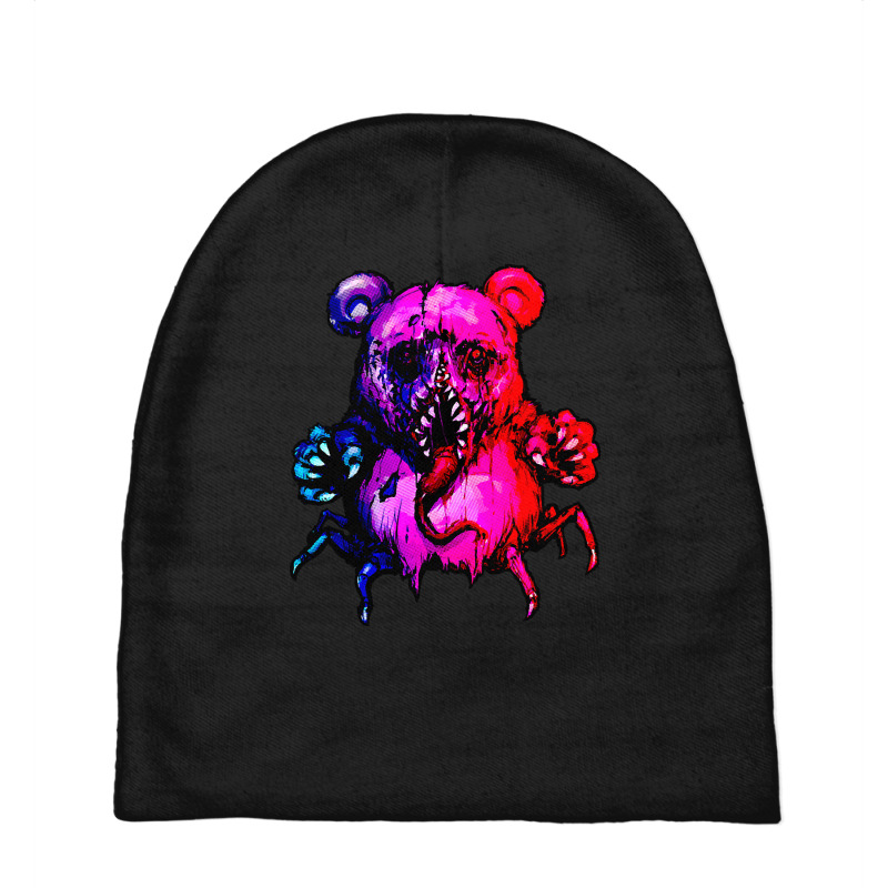 Demonic Bear Color Neon Baby Beanies by Kanjolen689 | Artistshot