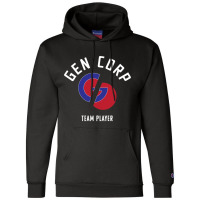 Mst3k Time Chasers   Gen Corp Team Player Champion Hoodie | Artistshot