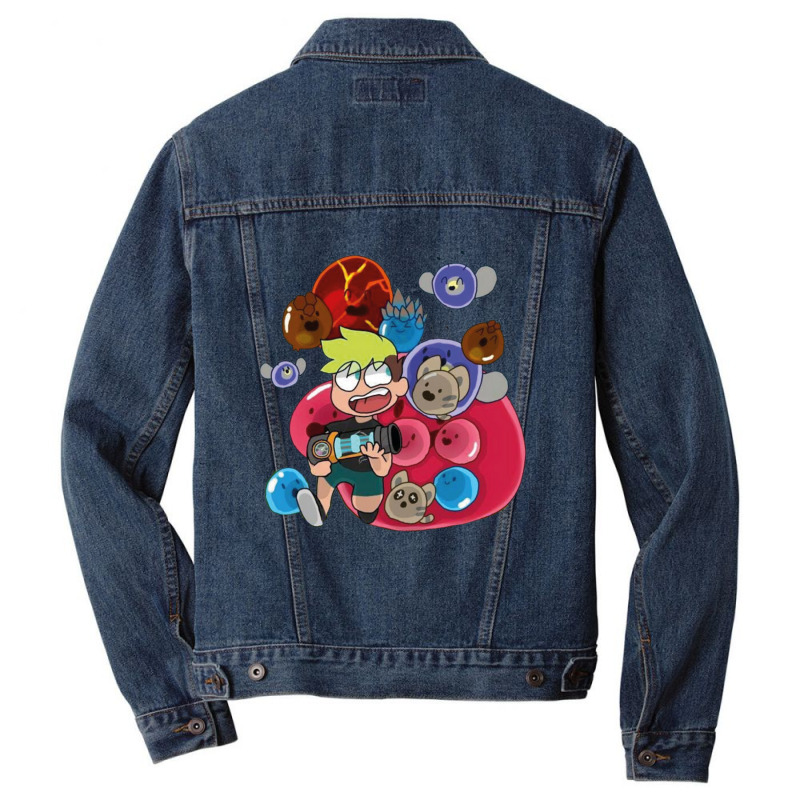 Slime Rancher 2 Bubble Men Denim Jacket by Christine R Cross | Artistshot