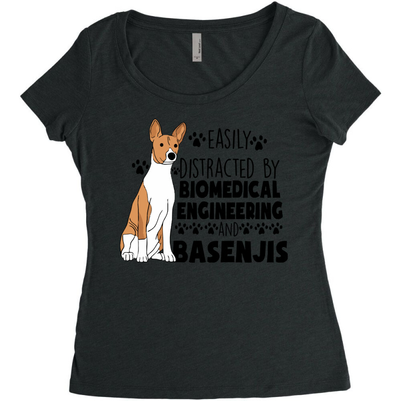 Biomedical Engineering Graduate Biomedical Engineering And Basenjis (1 Women's Triblend Scoop T-shirt by starlingbuzzard | Artistshot