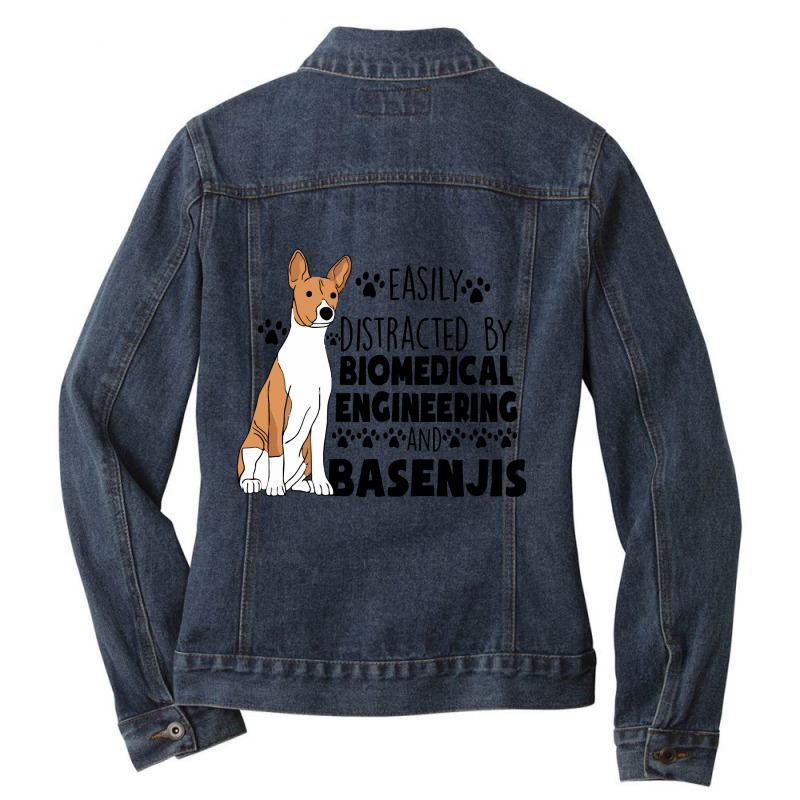 Biomedical Engineering Graduate Biomedical Engineering And Basenjis (1 Ladies Denim Jacket by starlingbuzzard | Artistshot