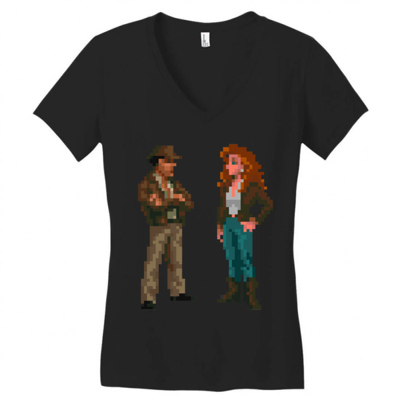 Indiana Jones And The Fate Of Atlantis Women's V-neck T-shirt | Artistshot