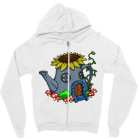 Casa Delle Fate Nell'annaffiatoio Zipper Hoodie | Artistshot