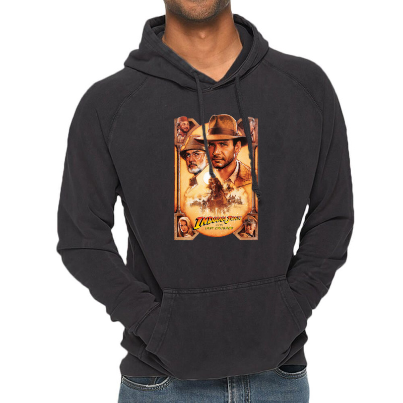 Indiana Jones And The Last Crusade Movie Vintage Hoodie | Artistshot