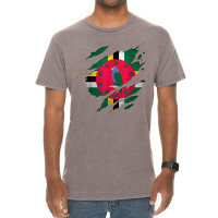 Proud Dominican Shirts  Torn Ripped Dominica Flag T Shirt Vintage T-shirt | Artistshot