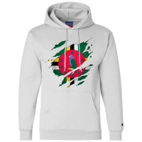 Proud Dominican Shirts  Torn Ripped Dominica Flag T Shirt Champion Hoodie | Artistshot