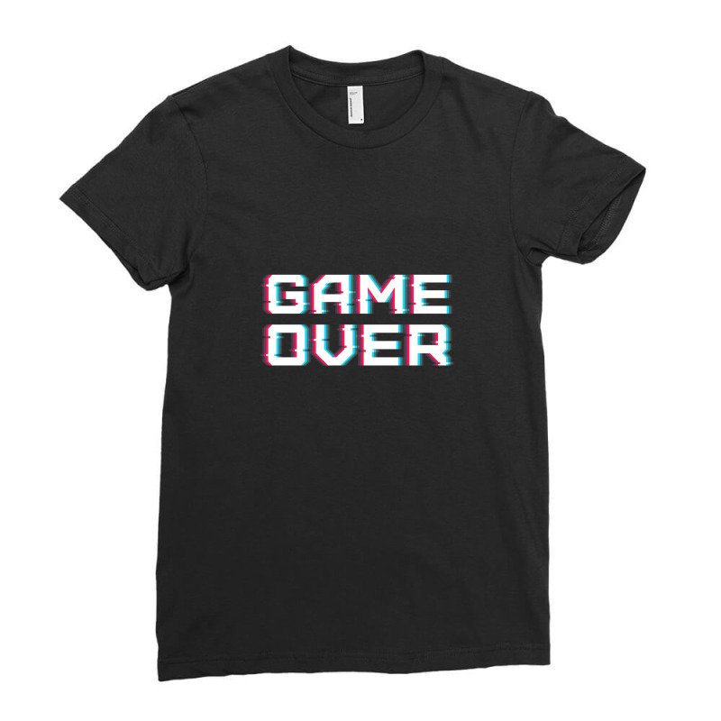 Game Over 1 Ladies Fitted T-Shirt by SteveHunter | Artistshot