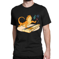 Bearded Dragon Music Piano Player Musician Classic T-shirt | Artistshot