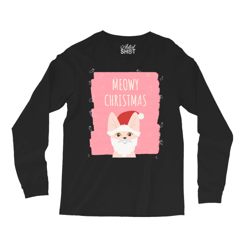 Meowy Christmasmeowy Christmas Long Sleeve Shirts | Artistshot