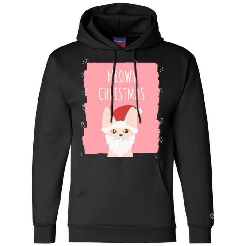 Meowy Christmasmeowy Christmas Champion Hoodie | Artistshot