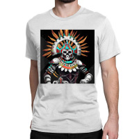 Dia De Los Muertos Aztec Warrior Calavera Mayan Mythology T Shirt Classic T-shirt | Artistshot