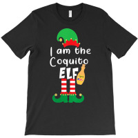 Womens Coquito Elf Funny Puerto Rico Matching Christmas Bilingual V Ne T-shirt | Artistshot